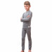 SENSOR MERINO ACTIVE SET dětský triko dl.rukáv + spodky šedá