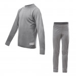 SENSOR MERINO ACTIVE SET dětský triko dl.rukáv + spodky šedá