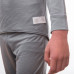 SENSOR MERINO ACTIVE SET dětský triko dl.rukáv + spodky šedá