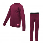 SENSOR MERINO ACTIVE SET dětský triko dl.rukáv + spodky lilla