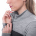 SENSOR MERINO BOLD dámské triko dl.rukáv zip anthracite/cool gray