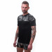 SENSOR MERINO IMPRESS pánské triko kr.rukáv černá/camo