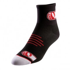 PEARL IZUMI ponožky Elite black logo IP red