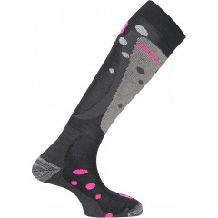 SALOMON ponožky Divine black/light onix/neon pink