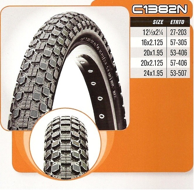 Copertoncino CST 20x2.125 Nero - Per Bici, Rigido E Durevole, Unisex Adulto
