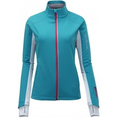 SALOMON bunda Momentum II Softshell W modro/bílá 11/12