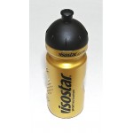 ISOSTAR láhev 0,65l zlatá sosák černý nápis