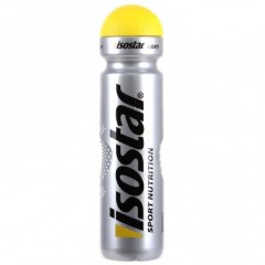 ISOSTAR láhev 1l stříbrno/černá, žluté víčko