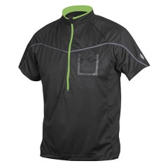 ETAPE pánský volný dres Polo, černá/zelená