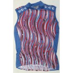 PEARL IZUMI dres W`S Original Sleeves modro/červený bez ru