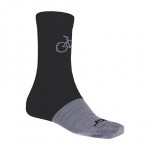 SENSOR TOUR Merino wool ponožky černá/šedá