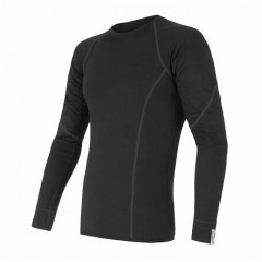 SENSOR MERINO WOOL ACTIVE pánské triko dl.ruk. černé