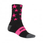 SENSOR STARS ponožky černá/růžová