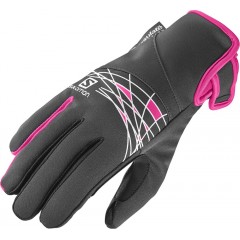 SALOMON rukavice Thermo W black/pink 16/17