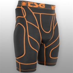 TSG kalhoty - Crash Pant D3O Black Orange (114)