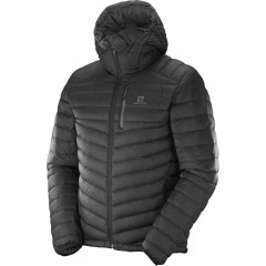 SALOMON bunda Halo down hoodie M black