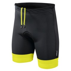 ETAPE dětské kalhoty JUNIOR s vložkou, černá/žlutá fluo