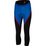 CASTELLI dámské kalhoty Magnifica 3/4 s vložkou, blue/raspberry/black