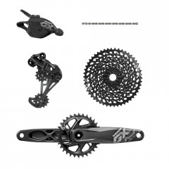 SRAM Sada GX Eagle (přehazovačka, páčka včetně objímky, kliky GXP 170mm, 32z