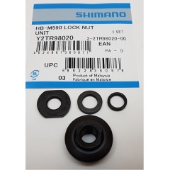 SHIMANO kónus přední pravý/levý náboje M590+matice+podl