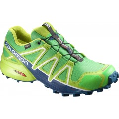 SALOMON boty Speedcross 4 GTX gr/lime green/poseidon