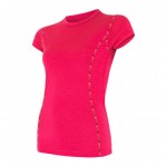 SENSOR MERINO AIR dámské triko kr.rukáv magenta