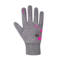 ETAPE dětské rukavice PUZZLE WS, šedá melír/růžová