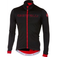 CASTELLI pánský dres Fondo FZ, black/red