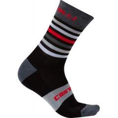 CASTELLI pánské ponožky Gregge 15, black/red