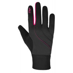 ETAPE dámské rukavice AMBER WS+, černá/růžová