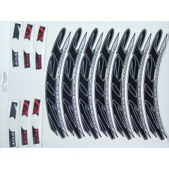 ZIPP Decal Set 404 Black 700C Complete for One Tubular or Clincher