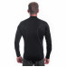 SENSOR MERINO ACTIVE pánské triko dl.rukáv stoják zip černá