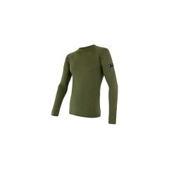 SENSOR MERINO ACTIVE pánské triko dl.rukáv safari
