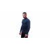 SENSOR MERINO DF pánské triko dl. rukáv zip deep blue