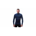 SENSOR MERINO DF pánské triko dl. rukáv zip deep blue