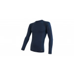SENSOR MERINO DF pánské triko dl. rukáv deep blue