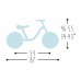 PUKY Odrážedlo s brzdou Learner Bike standard LR 1BR, růžová