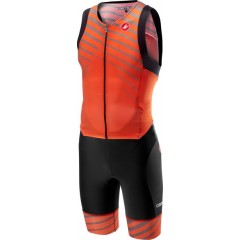 CASTELLI triatlonová kombinéza Free Sanremo suit sleeveless, orange