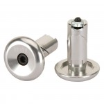 ODI Koncovky řidítek Aluminium End Plugs - stříbrné