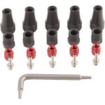 SRAM DISC BRAKE HOSE FITTING KIT - SHORT NUT (INCLUDES 5 THREADED HOSE BARBS,5 COMPRESSION NUTS
