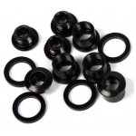 TRUVATIV CRANK CHAINRING BOLT KIT 4-ARM SINGLE NO GUARD STEEL BLACK