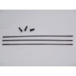 ZIPP SPOKES & NIPPLES & TITANIUM WASHERS 3-PACK 210MM CX-RAY STRAIGHT-PULL HEXAGONAL SECURE LOC