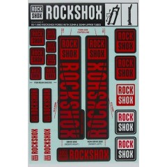 ROCKSHOX Nálepky - 30/32mm OXY RED MY18 - SID/REBA/REVELATION(PRE-2018)/SEKTOR/RECON/XC32/