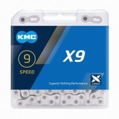 KMC X9 STŘÍBRNÝ 114ČL BOX