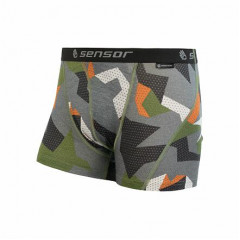 SENSOR MERINO IMPRESS pánské trenky safari camo