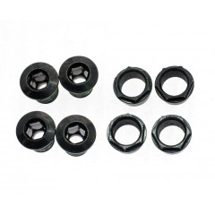 SRAM CRANK CHAINRING BOLT KIT 4-ARM LONG STEEL BLACK EMTB (104BCD)