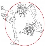 SRAM Kladky a vodítko k přehazovačce EX1 8 SPEED