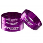 REVERSE Podložka distanční Alloy Ultra-Lite set 1 1/8" fialové