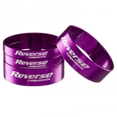 REVERSE Podložka distanční Alloy Ultra-Lite set 1 1/8" fialové