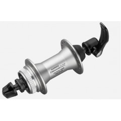 SHIMANO náboj přední LX M585 centerlock stříbrný 32H